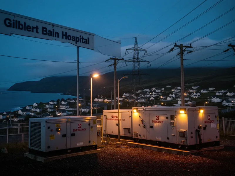 SSE: Stromausfall im Gilbert Bain Hospital - Foto: über boerse-global.de