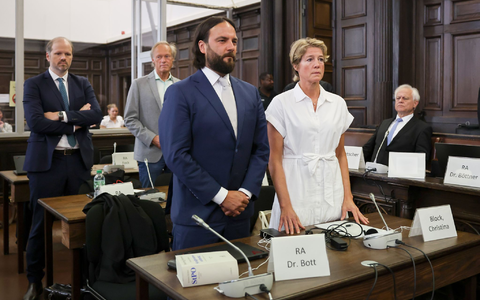 Christina Block und ihr Anwalt Ingo Bott - Foto: Christian Charisius/dpa-pool/dpa