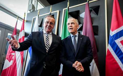 Pistorius hat unter anderem den kanadischen Premierminister Mark Carney getroffen. - Foto: Kay Nietfeld/dpa