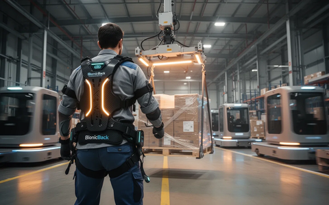 Exoskelette am Arbeitsplatz: 30% weniger Rückenbelastung - Foto: über boerse-global.de