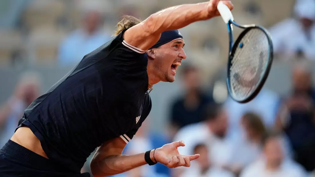 Auf seinen Aufschlag war mal wieder Verlass: Alexander Zverev. - Bild: Christophe Ena/AP/dpa