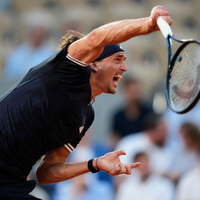 Auf seinen Aufschlag war mal wieder Verlass: Alexander Zverev. - Foto: Christophe Ena/AP/dpa