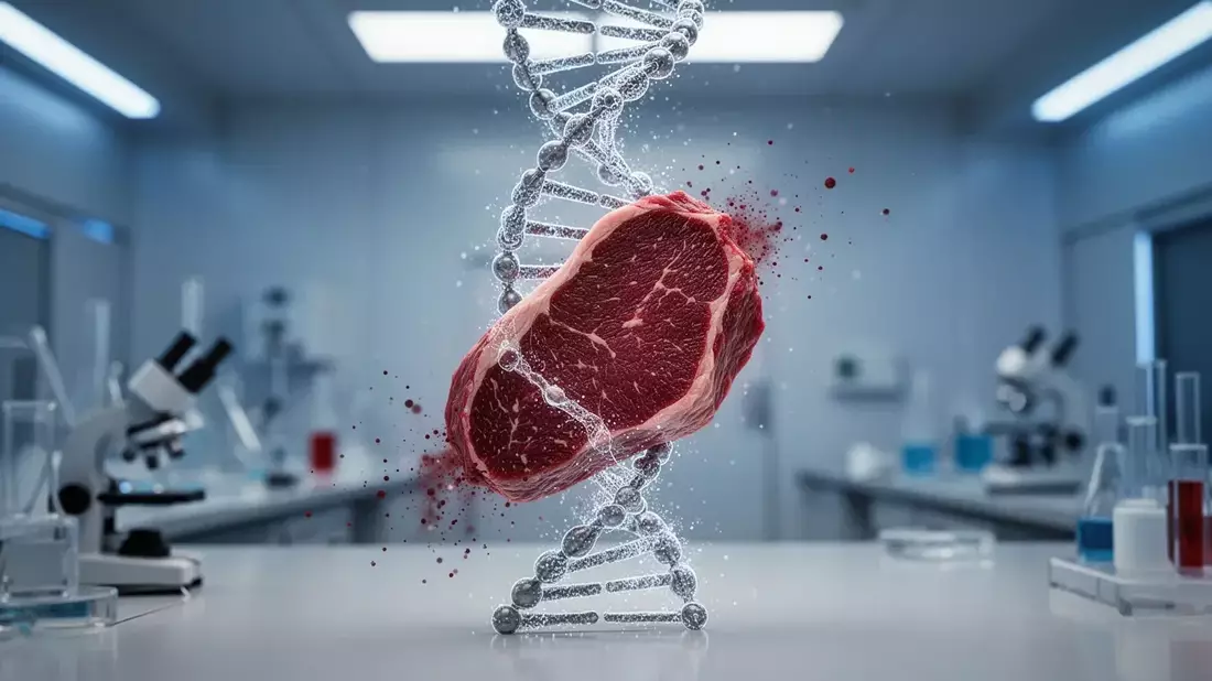 Ernährung und Gene: Fleisch schützt nur bei bestimmtem APOE-Gen Illustration mit AI erstellt übermittelt durch boerse-global.de