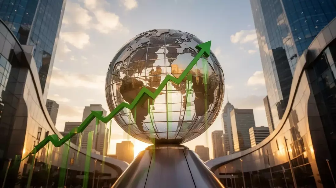 La paradoja del Vanguard FTSE All-World: global por definición, estadounidense por peso Illustration mit AI erstellt übermittelt durch boerse-global.de