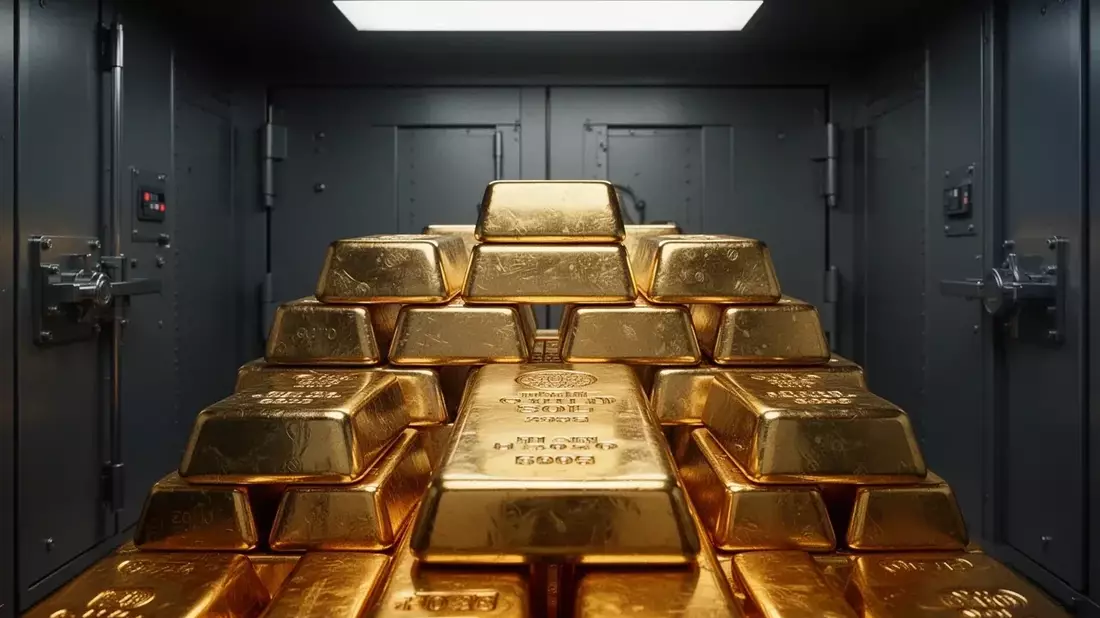 Gold's Double Blow: Rising Rate Odds and Malaysia's 10% Import Tax Drive Two-Month Low Illustration mit AI erstellt übermittelt durch boerse-global.de