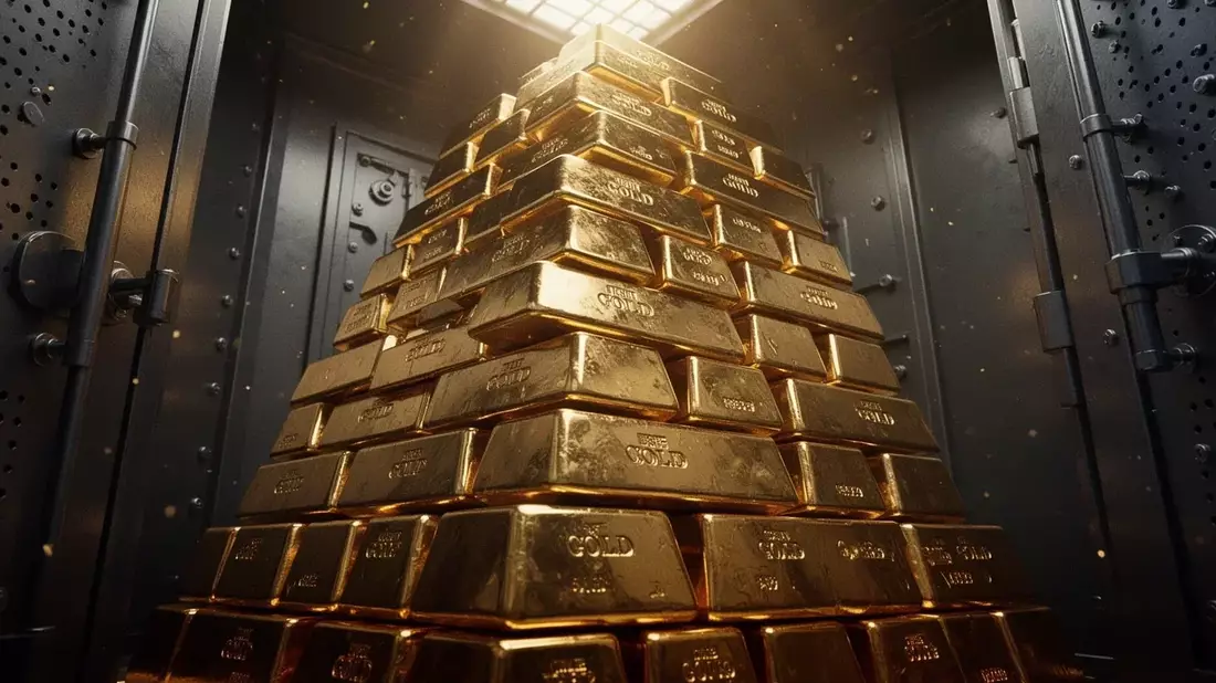 Gold's Safe-Haven Charm Falters as Dollar Strength and Fed Caution Eclipse Iran Crisis Illustration mit AI erstellt übermittelt durch boerse-global.de