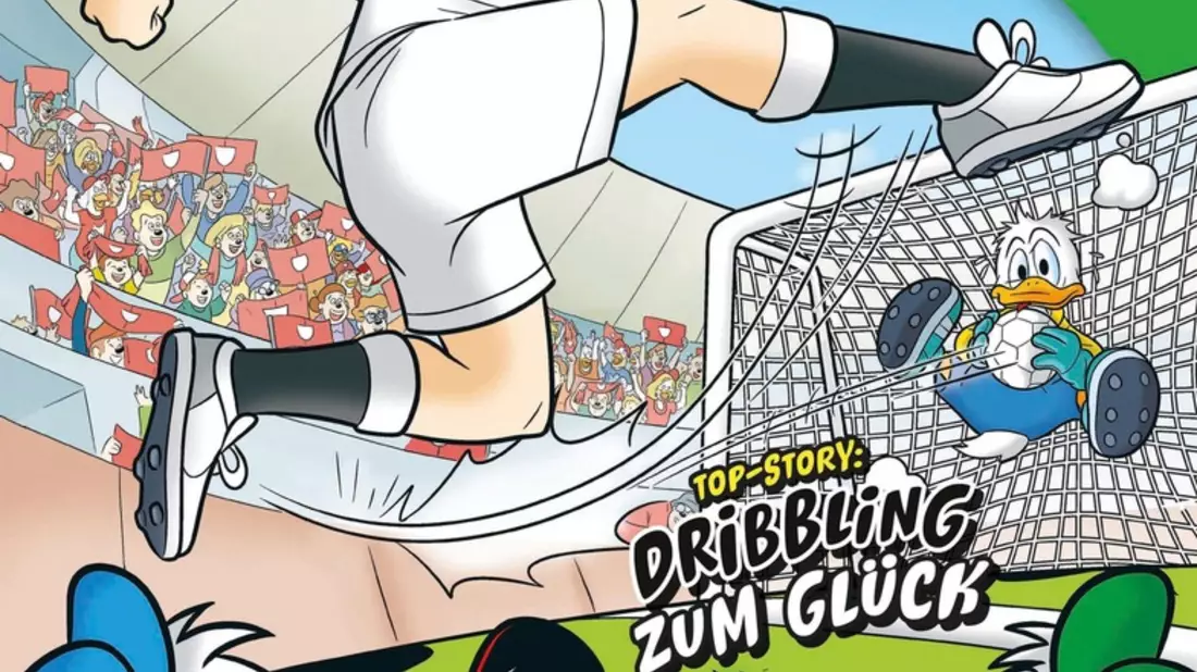 Fußballstar Nick Woltemade duckifiziert im Micky Maus Magazin! - Bild: presseportal.de