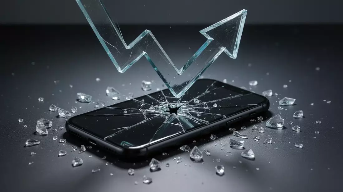 Smartphone-Krise: Absatz minus 13,9 Prozent, Preise auf Rekord - Bild: über boerse-global.de