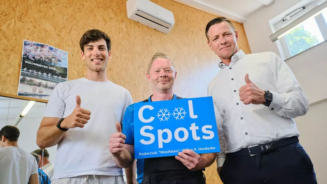 Ruderclub Westfalen Herdecke wird CoolSpot / Kraftraum des Ruderclubs erhält Bosch Split-Klimagerät - Bild: presseportal.de