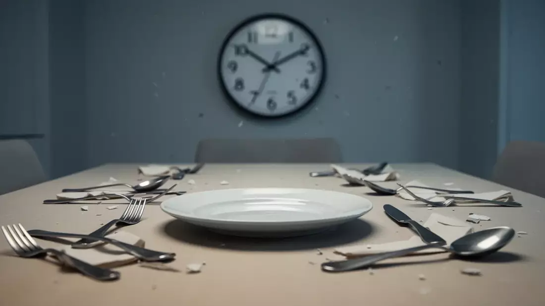 Essenszeiten: Unregelmäßige Mahlzeiten erhöhen Depressionsrisiko um 55% Illustration mit AI erstellt übermittelt durch boerse-global.de