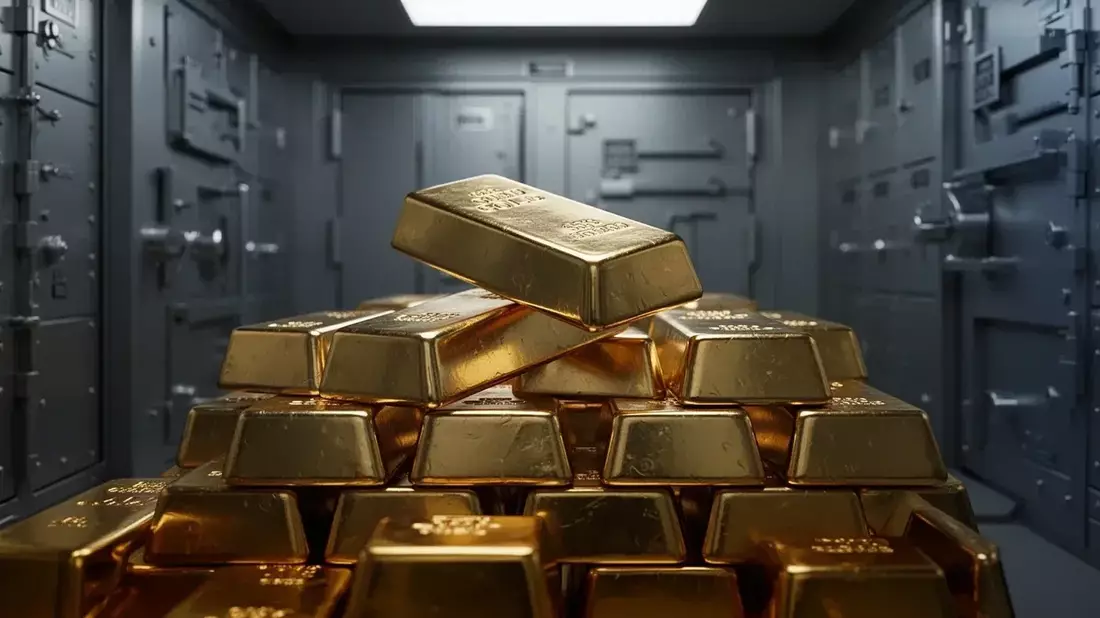 Oro: la demanda de inversión se dispara un 42% y el PCE da un respiro al metal precioso Illustration mit AI erstellt übermittelt durch boerse-global.de