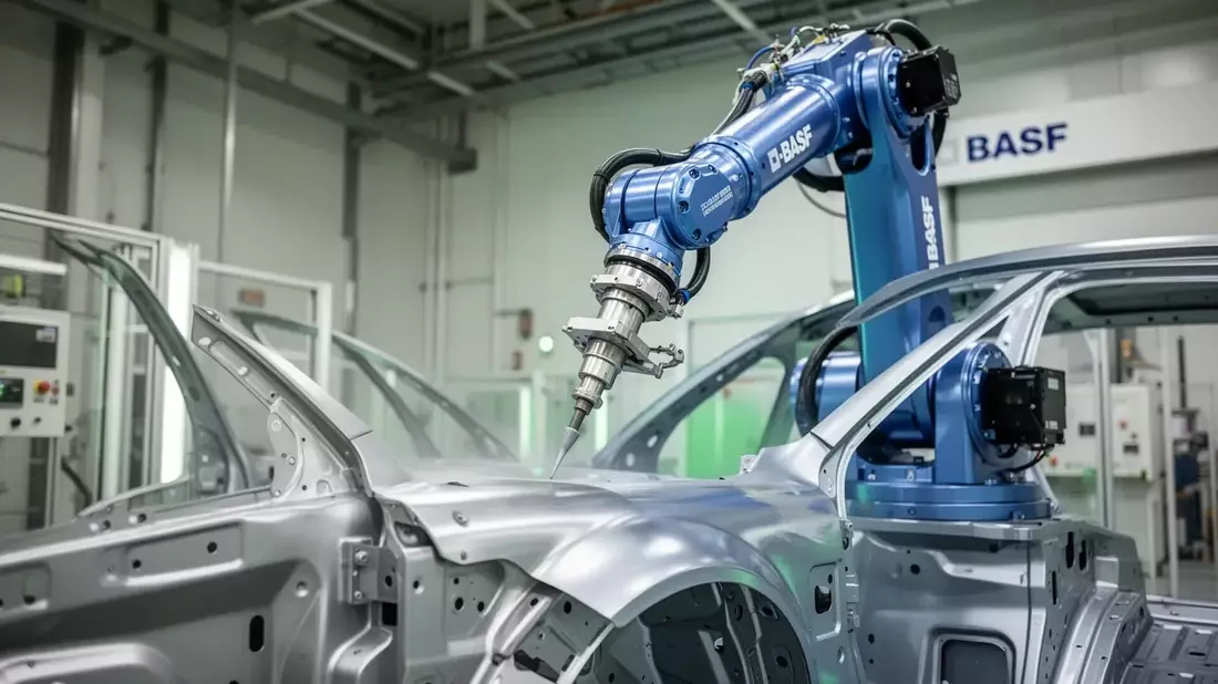 BASF Aktie: Refinity steuert Roboter-Lackierung - Bild: über boerse-global.de