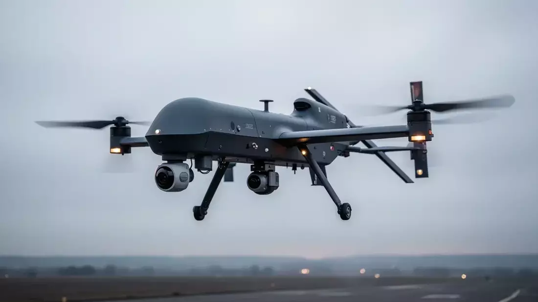 Hamish McLennan’s First AGM at DroneShield: A $20 Billion Track Record Meets a 45% Stock Slide Illustration mit AI erstellt übermittelt durch boerse-global.de