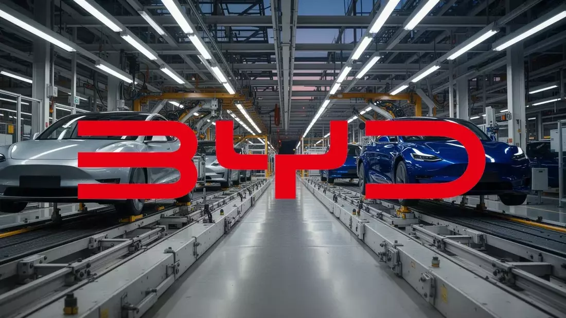 BYD Introduces Proprietary Autonomy Chip and 12,000-Yuan ADAS Package as Domestic Sales Tumble and Exports Surge Illustration mit AI erstellt übermittelt durch boerse-global.de