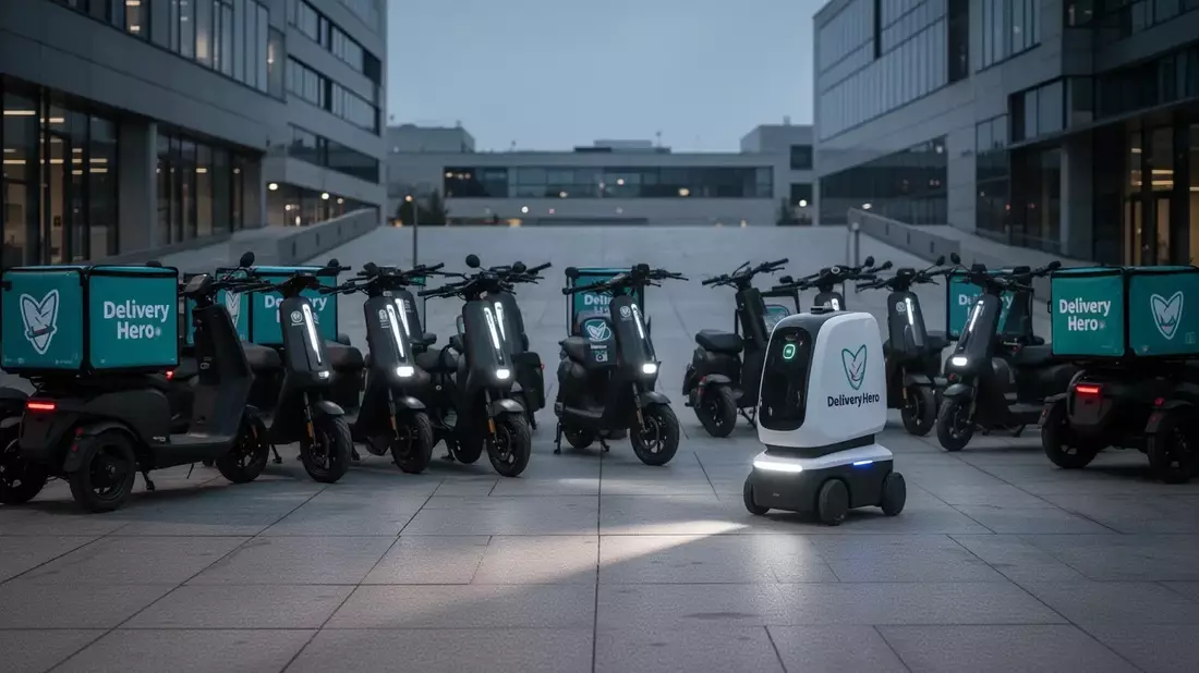 Delivery Hero Aktie: Uber auf 24,99 Prozent Illustration mit AI erstellt übermittelt durch boerse-global.de