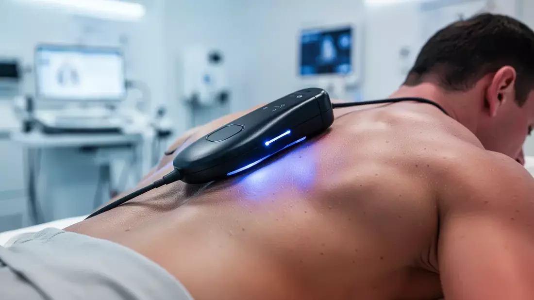 Muskeldiagnostik: Sensorgestützte Verfahren erkennen Schmerzen früh Illustration mit AI erstellt übermittelt durch boerse-global.de
