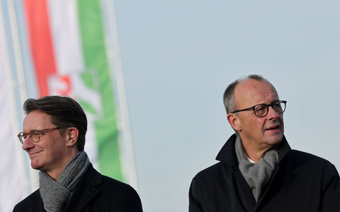 Am Montag kommt Kanzler Friedrich auf Einladung des NRW-CDU-Chefs Hendrik Wüst zu einer Klausur nach Meschede (Archivbild).   - Foto: Rolf Vennenbernd/dpa
