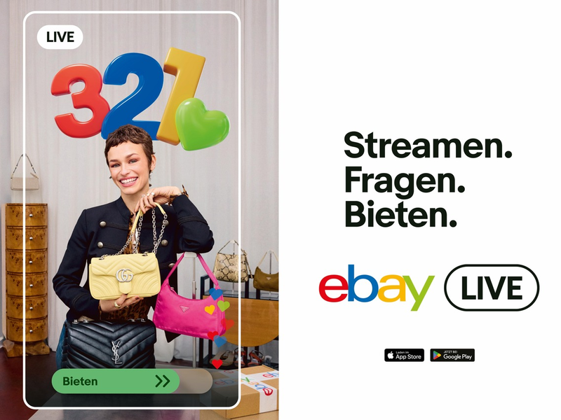 „3, 2, 1 …! ist zurück: eBay Deutschland startet neue Markenkampagne rund um eBay Live - Foto: presseportal.de