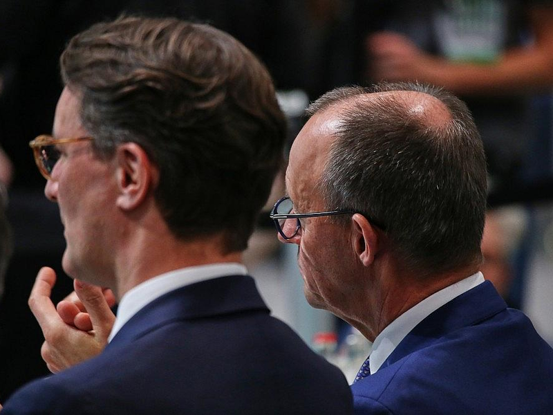 Hendrik Wüst und Friedrich Merz (Archiv) - Foto: via dts Nachrichtenagentur
