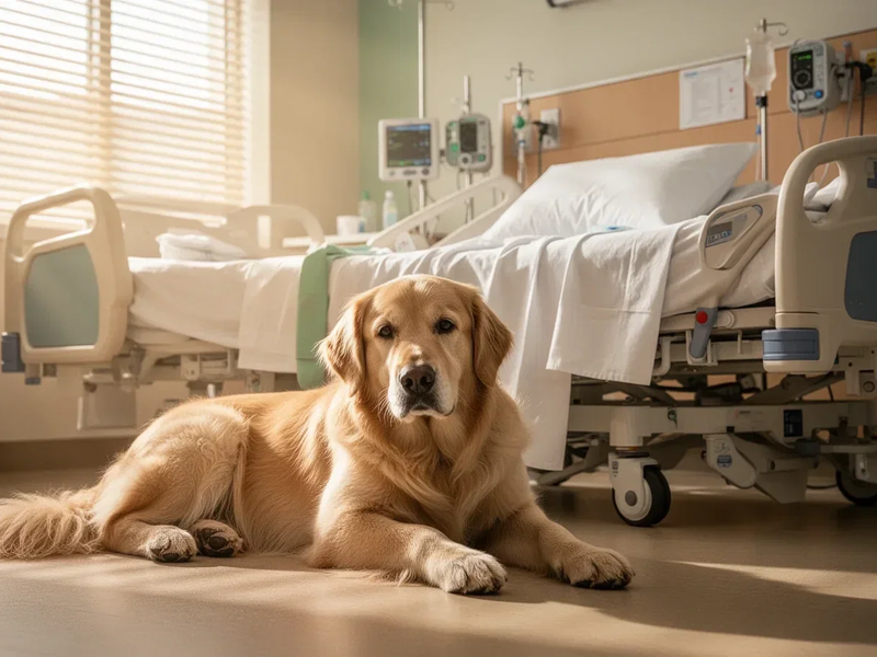 Therapiehunde: 84 Prozent befürworten Einsatz in Kliniken - Foto: über boerse-global.de