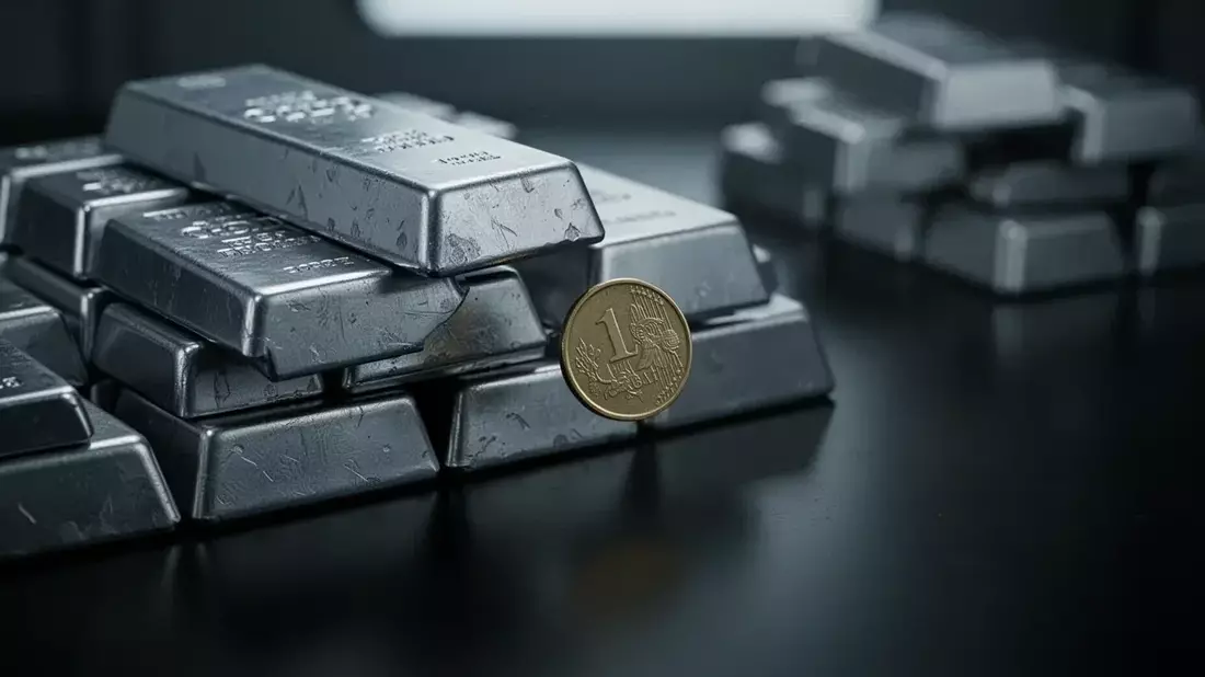 La plata retrocede a 72,30 dólares: la inflación y el ahorro fotovoltaico opacan el sexto déficit del mercado Illustration mit AI erstellt übermittelt durch boerse-global.de