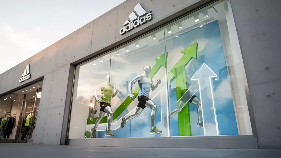 Adidas' Turnaround Takes Shape: BofA Lifts Rating as Stock Breaks 200-Day Line and Buyback Expands Illustration mit AI erstellt übermittelt durch boerse-global.de