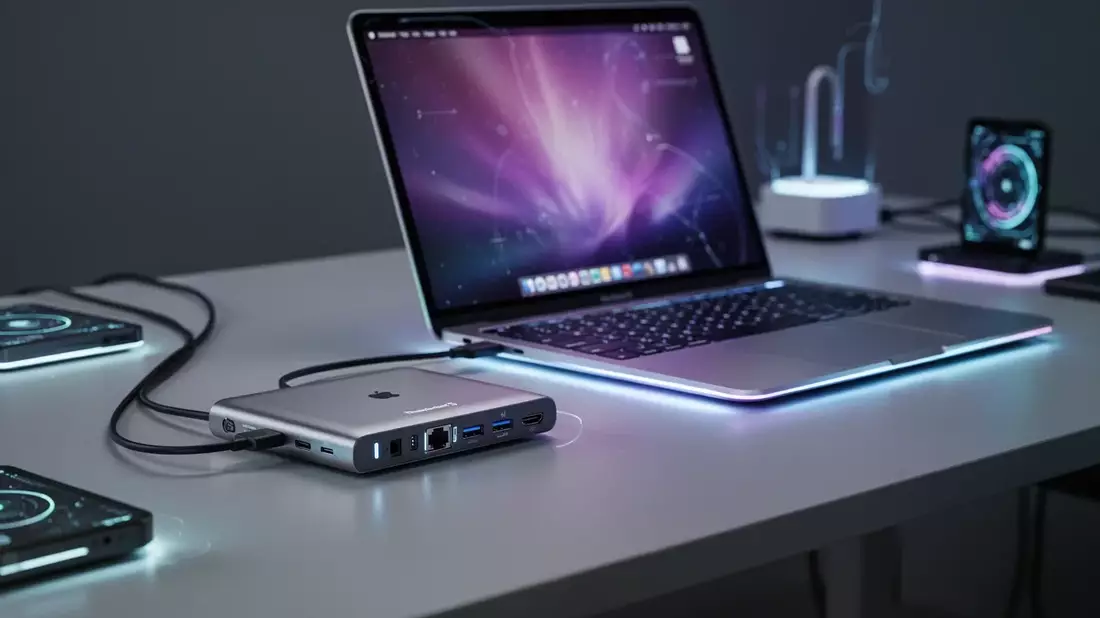 Thunderbolt 5: Erste Docking-Stationen ab 8 Euro für MacBooks - Bild: über boerse-global.de