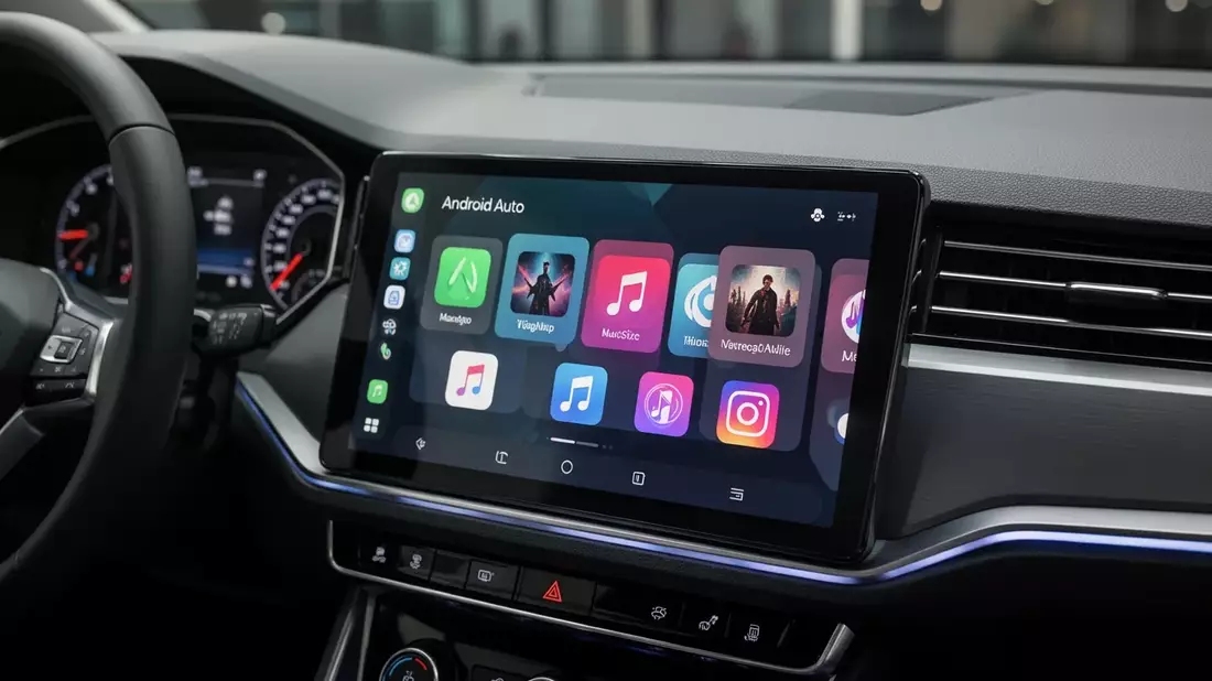 Android Auto: Wischgesten für Musik-Apps im Coolwalk-Dashboard - Bild: über boerse-global.de