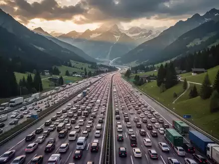 Brenner-Blockade Samstag: 46.000 Fahrzeuge täglich lahm - Foto: über boerse-global.de