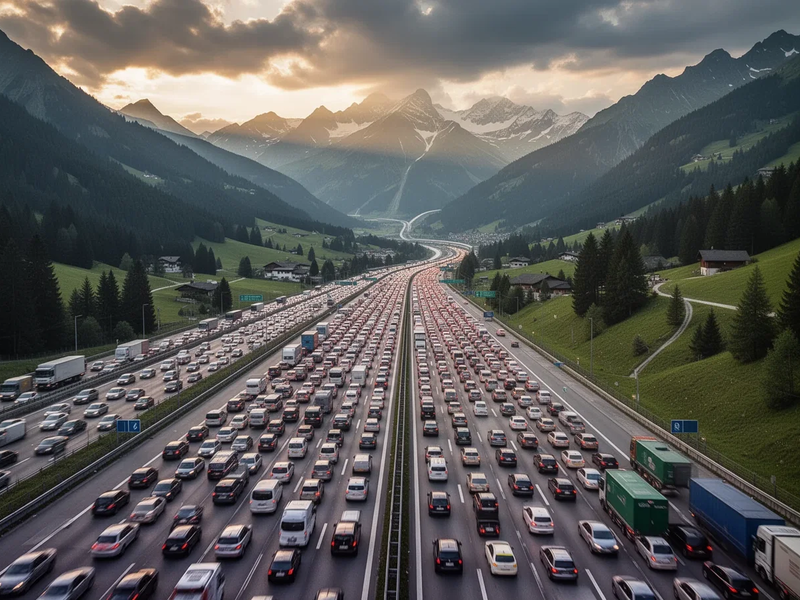Brenner-Blockade Samstag: 46.000 Fahrzeuge täglich lahm - Foto: über boerse-global.de