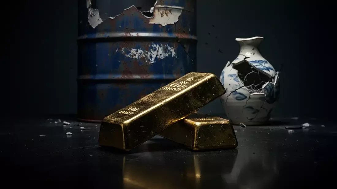 Oro: el respiro inflacionista y la debilidad del dólar devuelven el metal a la senda alcista, mientras los bancos centrales siguen comprando Illustration mit AI erstellt übermittelt durch boerse-global.de