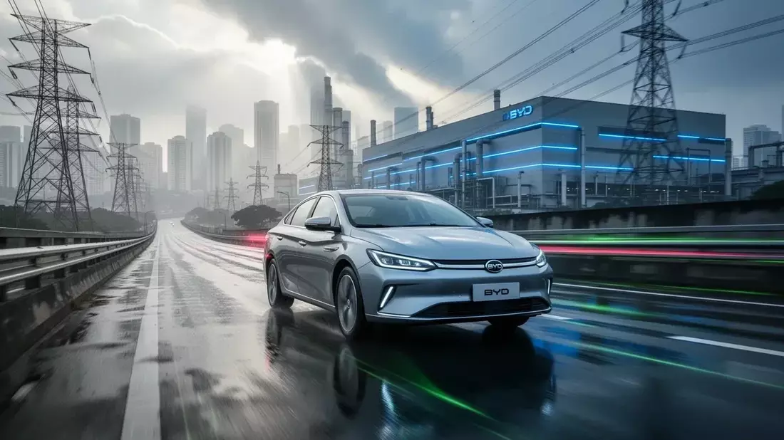 BYD rompe el mercado: conducción autónoma desde 12.000 yuanes con chip propio de 4 nm y garantía de accidentes Illustration mit AI erstellt übermittelt durch boerse-global.de