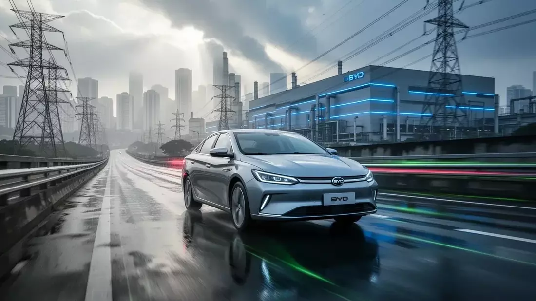 BYD's Audacious Gamble: Full Liability for Self-Driving and a Chip That Costs a Third of Nvidia's Illustration mit AI erstellt übermittelt durch boerse-global.de