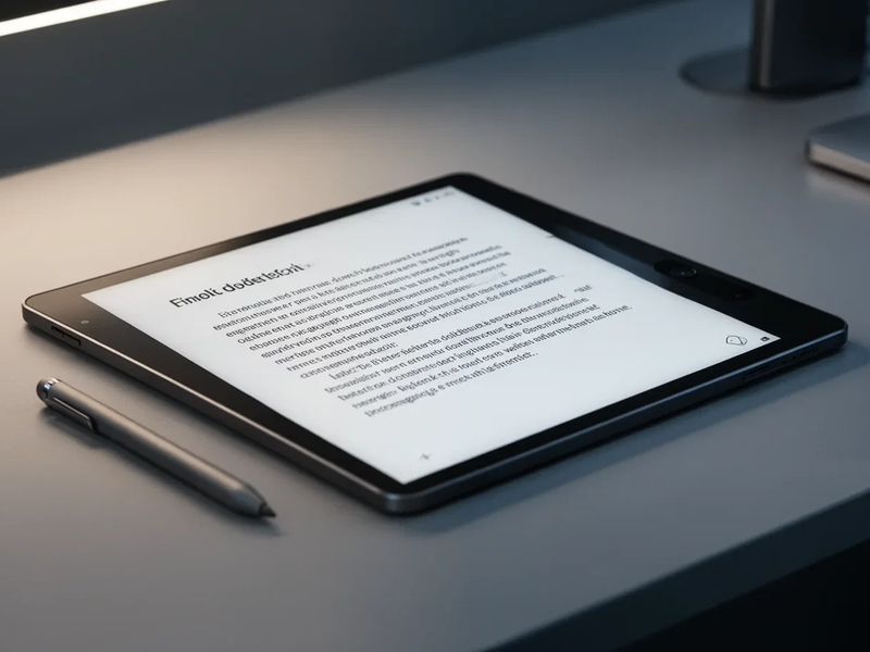 E-Paper-Tablets: Neue Chips bringen KI-Funktionen ohne Cloud - Foto: über boerse-global.de