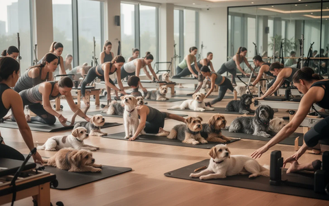 Puppy Pilates: Trainieren mit Hunden wird zum Fitness-Trend - Foto: über boerse-global.de