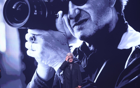 Wim Wenders wurde mit dem Ehrenpreis ausgezeichnet. - Foto: Christoph Soeder/dpa
