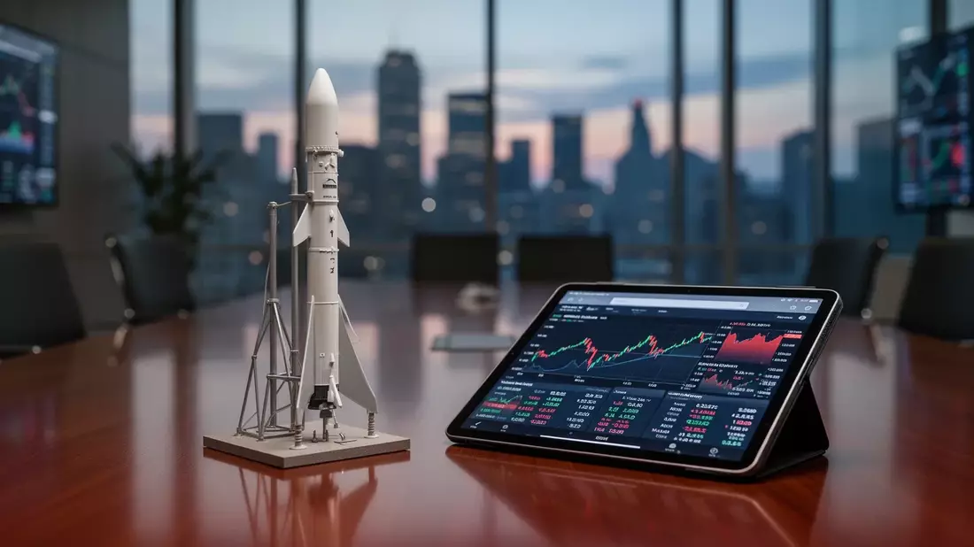 Scottish Mortgage: 7 Prozent NAV-Effekt durch SpaceX-IPO Illustration mit AI erstellt übermittelt durch boerse-global.de