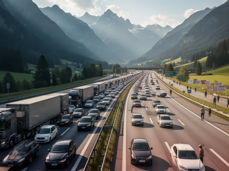 Brennerroute blockiert: Umweltschützer sperren Autobahn am Samstag - Foto: über boerse-global.de