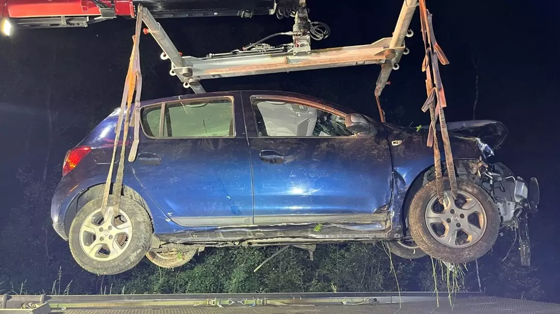 POL-PDTR: Junger Fahrzeugführer kommt von der Fahrbahn ab - Bild: presseportal.de