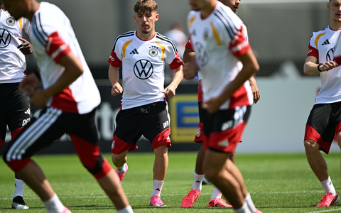 Training vor dem Finnland-Spiel. - Foto: Federico Gambarini/dpa