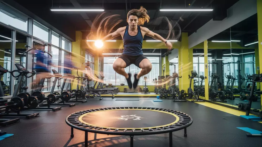 Jumping Fitness: 800 Kalorien pro Stunde auf dem Trampolin - Bild: über boerse-global.de