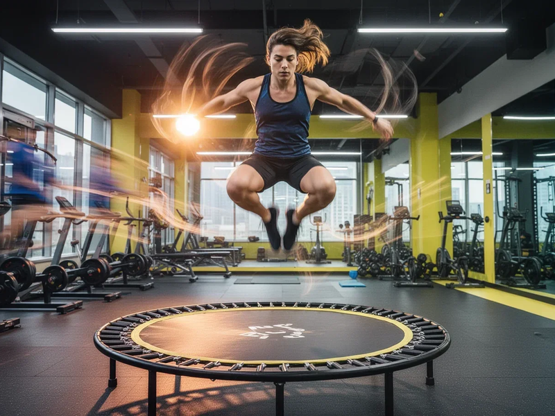 Jumping Fitness: 800 Kalorien pro Stunde auf dem Trampolin - Foto: über boerse-global.de