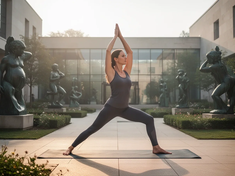 Stressabbau: Yoga in Skulpturengärten und Salzräumen im Trend - Foto: über boerse-global.de
