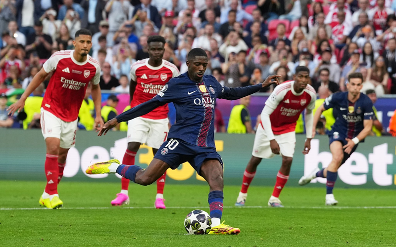 Ousmane Dembele sorgt für den Ausgleich.  - Foto: Andreea Alexandru/AP/dpa