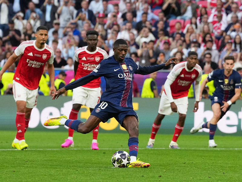 Ousmane Dembele sorgt für den Ausgleich.  - Foto: Andreea Alexandru/AP/dpa