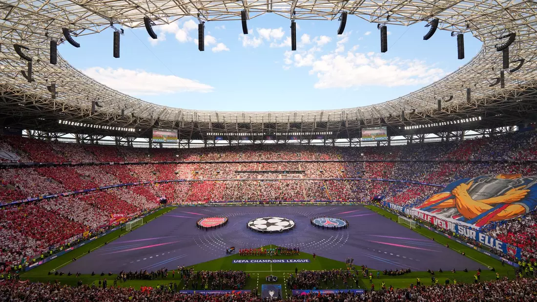 Die Puskás Arena in Budapest war ausverkauft.  - Bild: Vadim Ghirda/AP/dpa