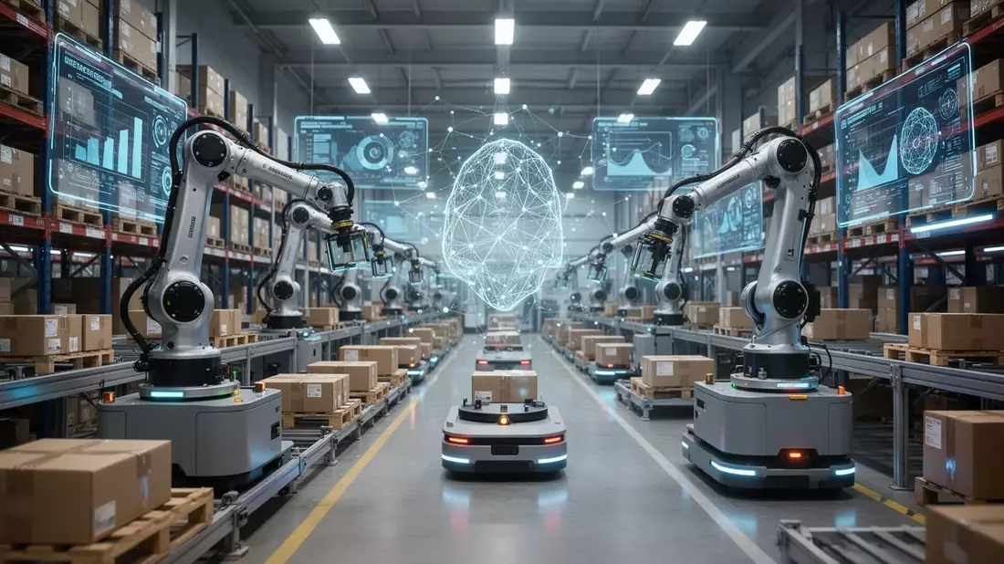 Logistik-Revolution: AI Agents und Roboter steigern Effizienz um 130% - Bild: über boerse-global.de