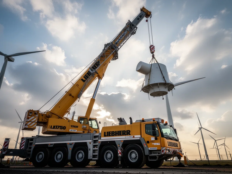 Windkraft Sauerland: 750-Tonnen-Kran hebt Energiewende - Foto: ĂĽber boerse-global.de