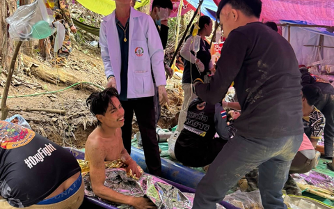 Die Rettung der Männer aus eigener Kraft gilt als Wunder. - Foto: Uncredited/Association Of Volunteers For Lao People/AP/dpa