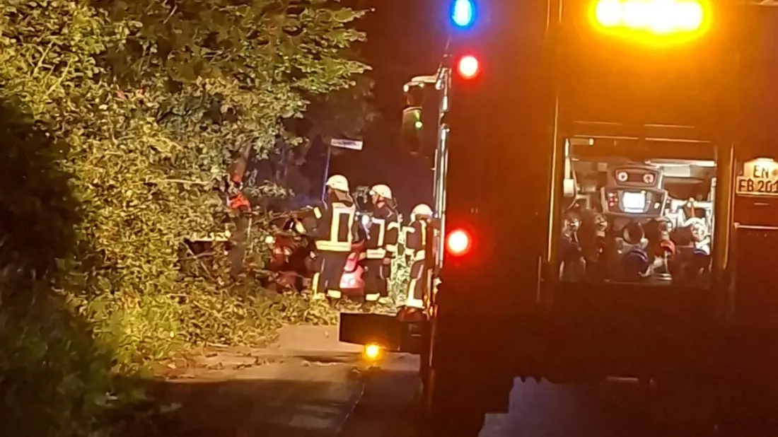 FW-EN: Technische Hilfeleistung - Baum auf Straße - Bild: presseportal.de